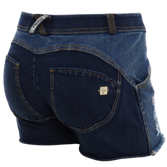 Freddy WR.UP® Floral Denim Low Rise Shorts - Picture 3 of 8